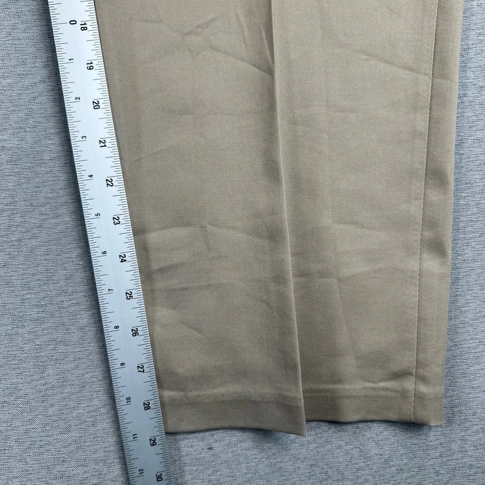 Haggar Pants Mens 34x29 (42x29) Iron Free Premium Khaki Classic Fit Stretch NEW